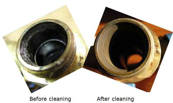 SolRnett cleaning images before and after